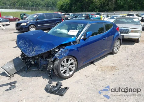 2016 Hyundai Veloster из США, поврежденный, VIN KMHTC6AD4GU277368